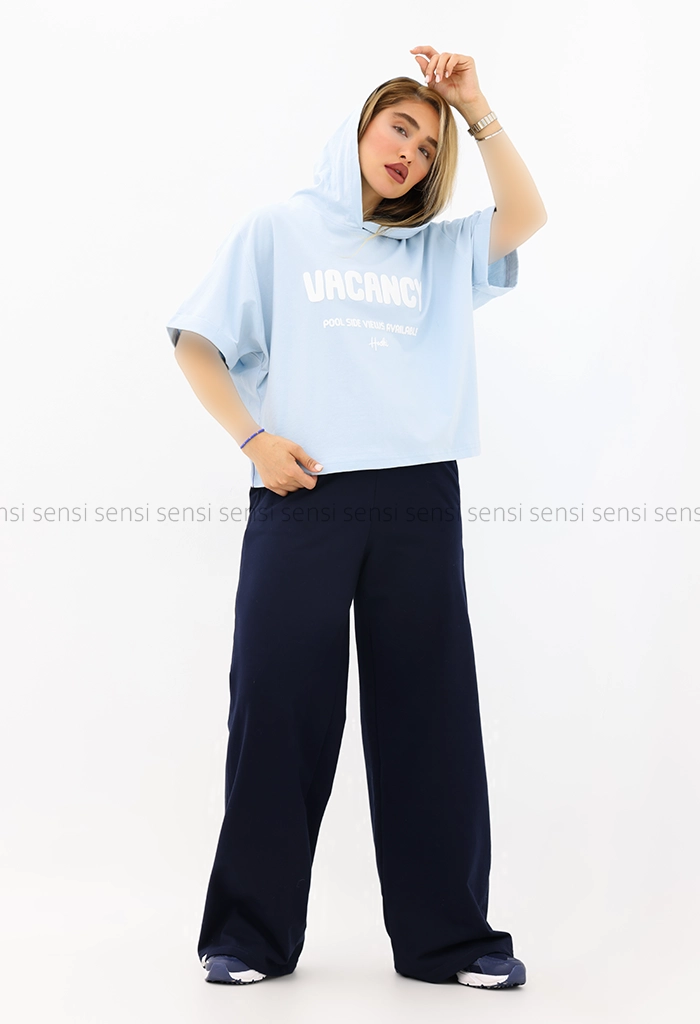 تیشرت باکسی کلاه دار ونشی کد1005915